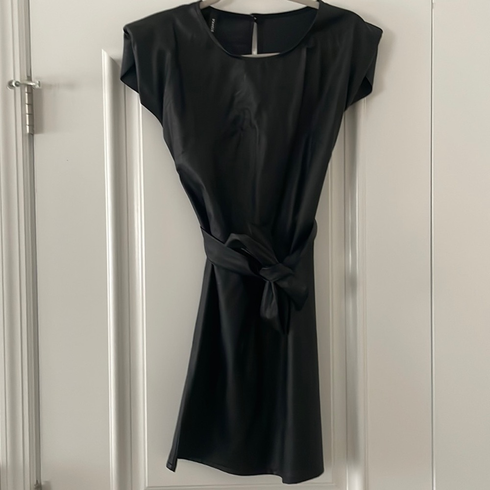 Leather dress